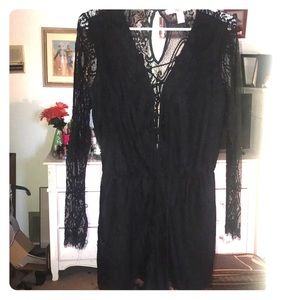LACE ROMPER (black)